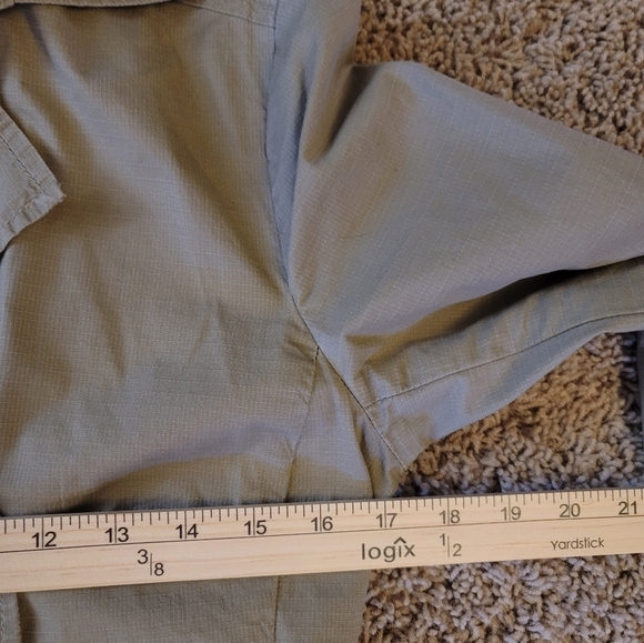 CAbi KHAKI BUTTON FRONT SHORT JACKET, SZ SMALL - Picture 9 of 11
